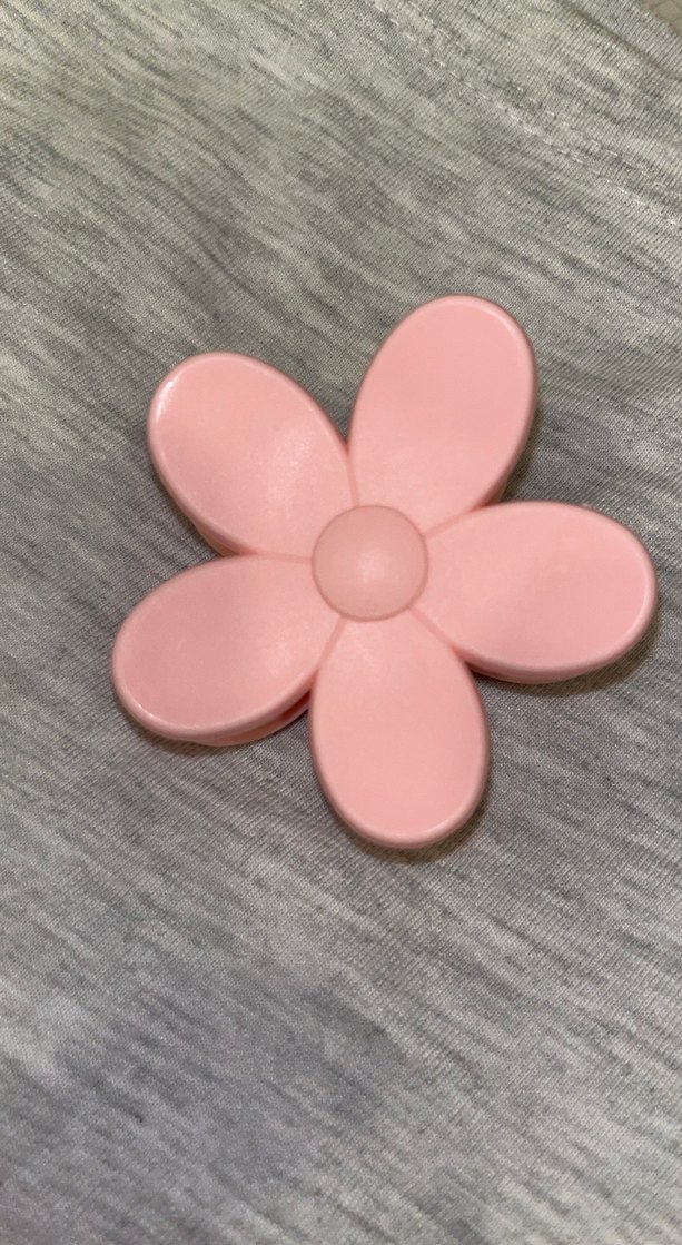 Pembe Çiçek Saç Tokası - Görsel 2