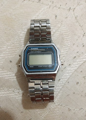 Casio Kadın Dijital Saat Gri-Mavi