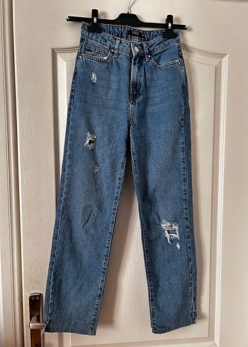 xs Beden Mavi Regular Fit Kadın Jean
