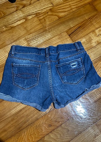 Diğer Nakışlı Düşük Bel Mini Kot Şort