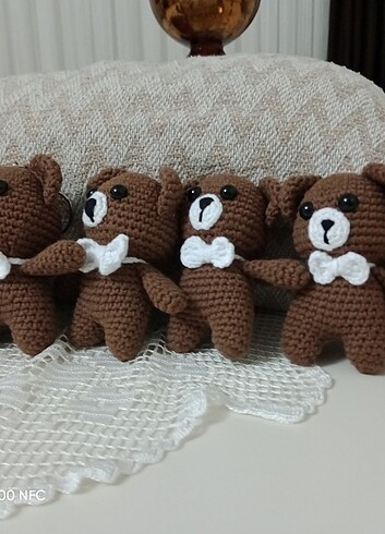  Beden Amigurumi ayıcık oyuncak ya da anahtarlık 