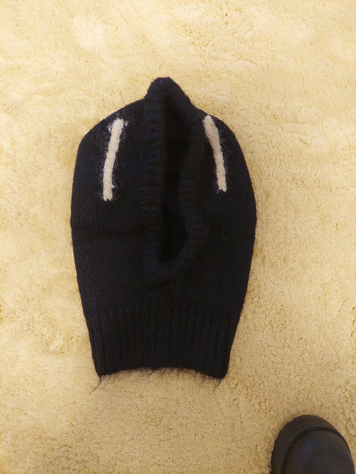 Siyah Kadın Yün Örgü Bere - Görsel 3