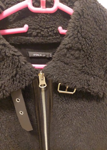 Siyah Kemerli Kadın Midi Mont - Görsel 2