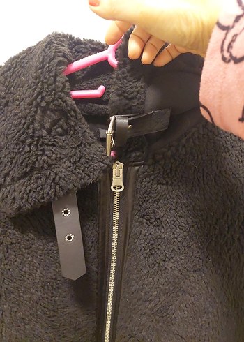 Siyah Kemerli Kadın Midi Mont - Görsel 4