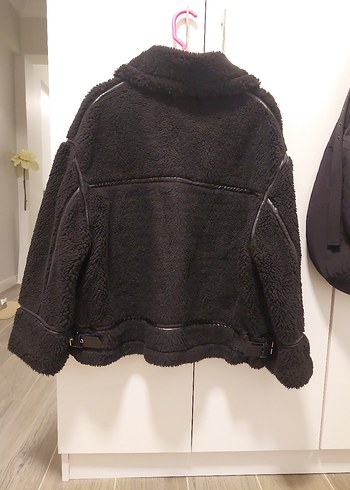 Siyah Kemerli Kadın Midi Mont - Görsel 6