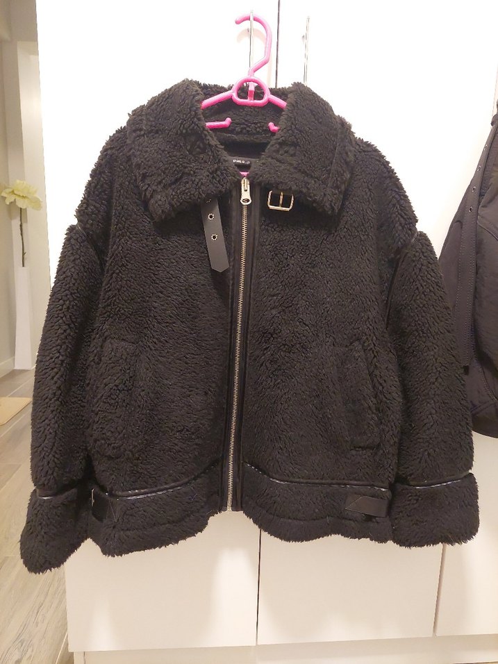 Siyah Kemerli Kadın Midi Mont - Görsel 3