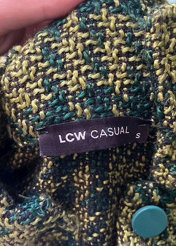 Yeşil Desenli Örgü Kadın Ceket - Görsel 13