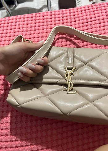 Bej Yılan Desenli Kadın Çanta - Görsel 5