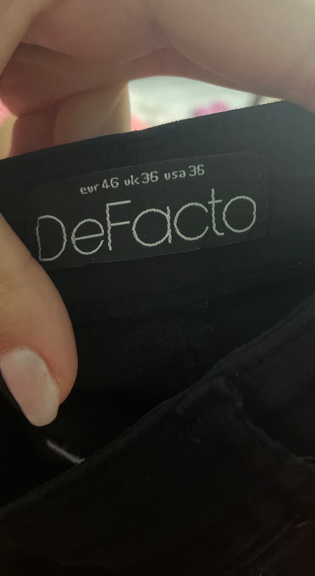 Siyah Kemerli Midi Boy Kadın Kot Pantolon - Görsel 2