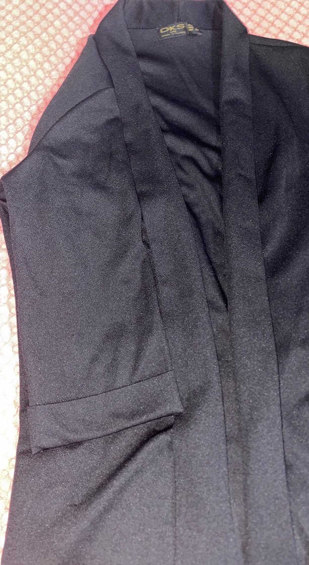 Siyah Kadın Drapeli ceket - Görsel 3