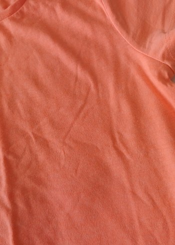 Kız Çocuk Turuncu Kısa Kollu Tişört - Görsel 3
