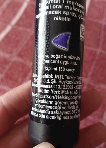 Nicorette Quickmist 1 mg Sprey - Görsel 2