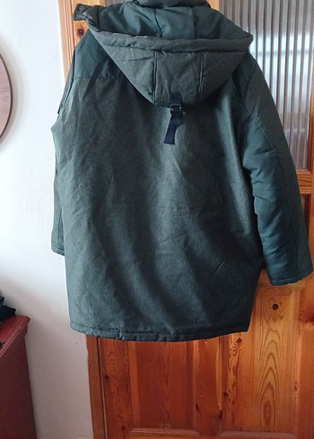 Gri Midi Boy Bol Kesim Erkek Kaban - Görsel 4