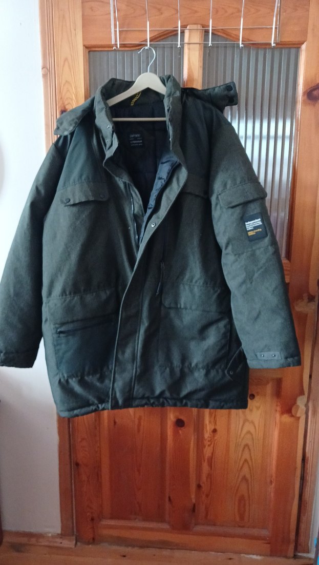 Gri Midi Boy Bol Kesim Erkek Kaban - Görsel 2