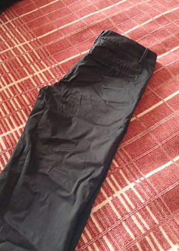 Siyah Kadın Keten Salaş Pantolon - Görsel 4