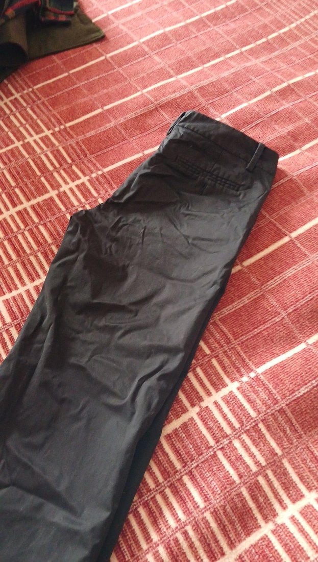 Siyah Kadın Keten Salaş Pantolon - Görsel 4