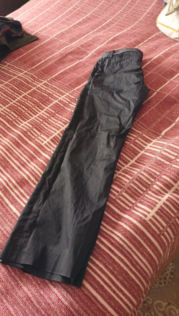 Siyah Kadın Keten Salaş Pantolon - Görsel 5