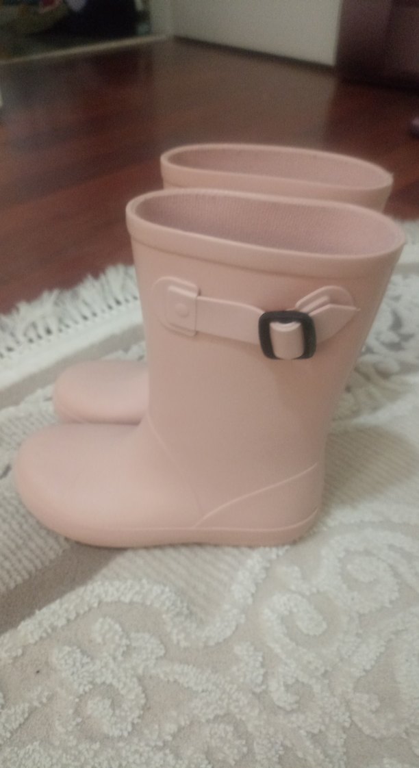 Kız Çocukları İçin Pastel Pembe Lastik Bot - Görsel 3