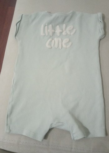 Gri Kısa Kollu Bebek Tulum - Görsel 2