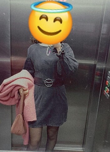 Zara siyah kot elbise