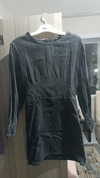 Zara Zara siyah kot elbise