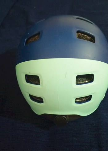 Decathlon Mavi Çocuk Koruyucu Seti - Kask ve Dizlik