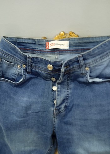 Levis Düğmeli Mavi Kadın Denim Pantolon 31-34 beden