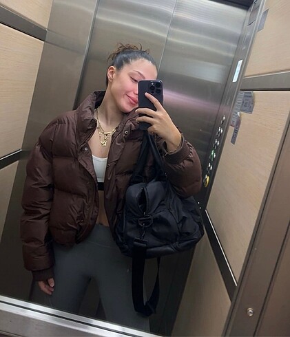 xl Beden kahverengi Renk Zara kahverengi mont