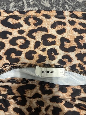 xs Beden Pull&Bear leopar etek