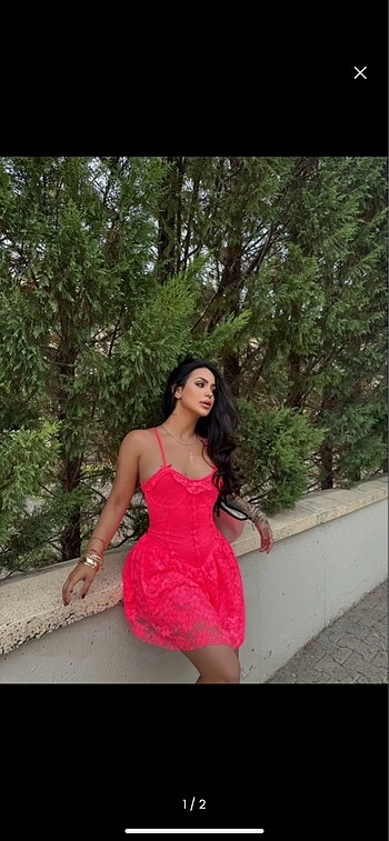 Fuşya elbise