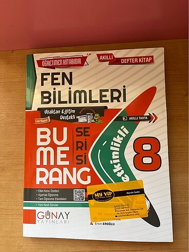 8. Sınıf bumerang yayınları fen kaynağı