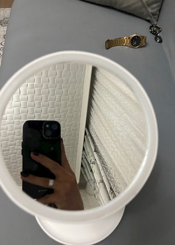 Beyaz Işıklı Yuvarlak Makyaj Aynası - Görsel 3