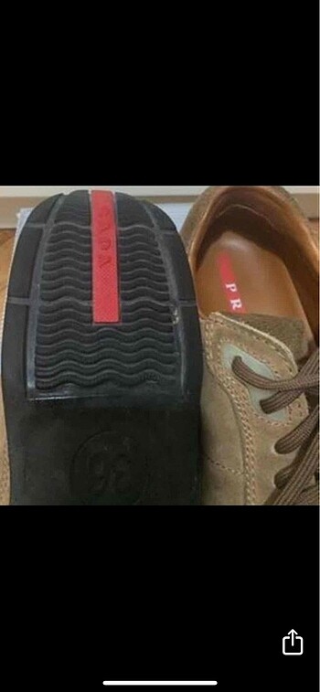 36 Beden Prada süet spor ayakkabı