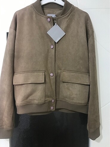 Süet bomber ceket