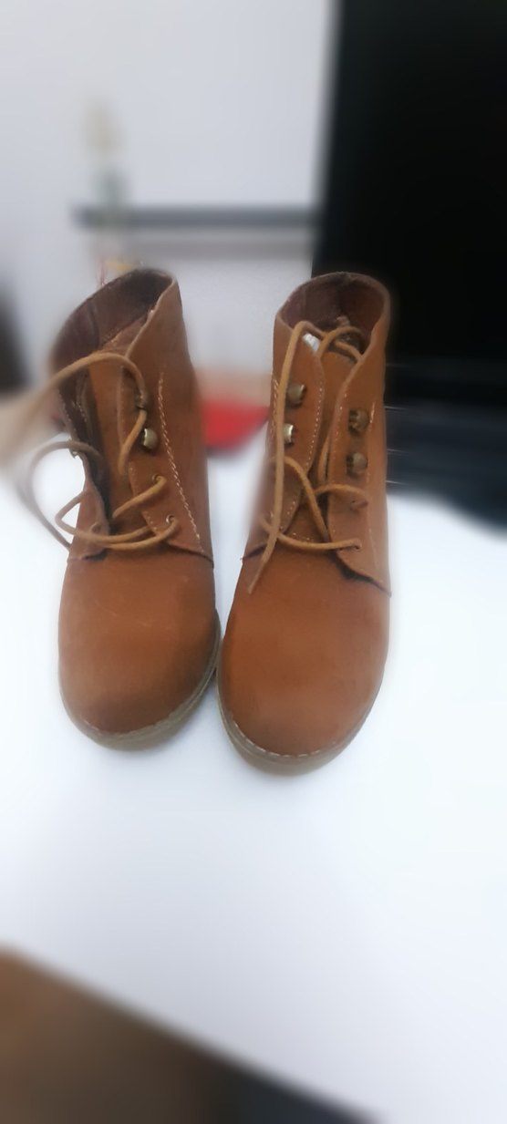 Kahverengi Tokalı Kadın Topuklu Bot - Görsel 2