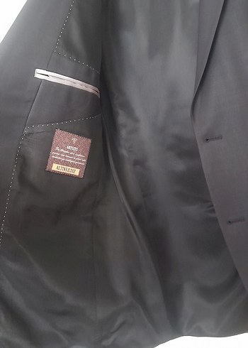 Düğmeli Siyah Erkek Takım Elbise - Görsel 7