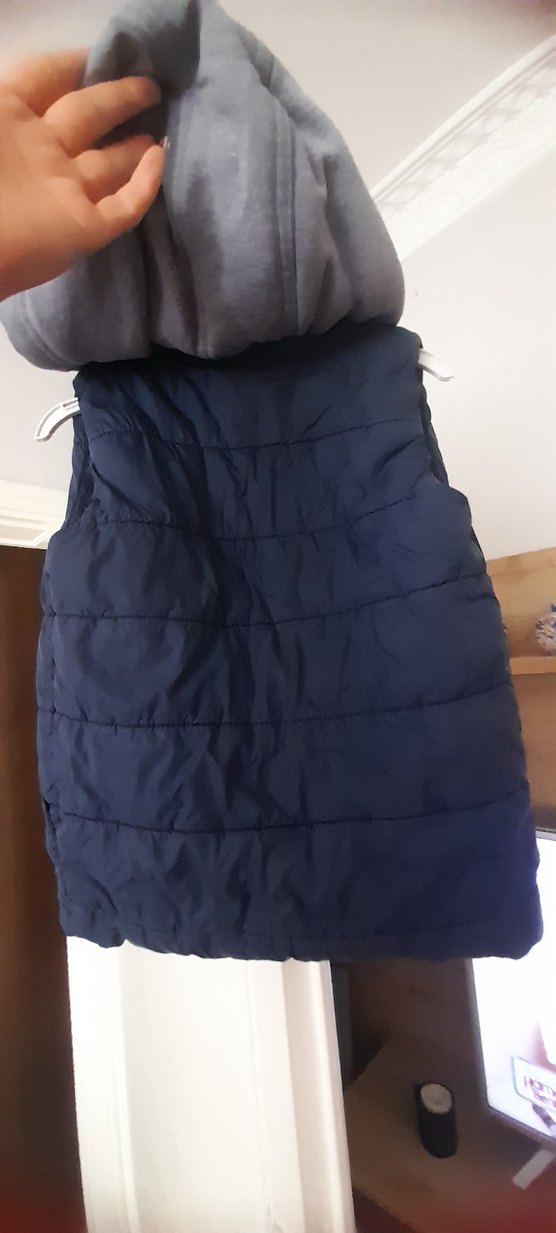 Düğmeli Erkek Çocuk Gri Street Wear Yelek - Görsel 5