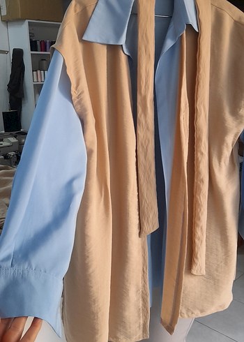 Bej Kemerli Uzun Kollu Kadın Takım - Görsel 6