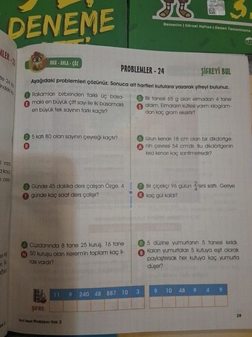 Problem Yok 3.sınıf problem kitabı - Görsel 2