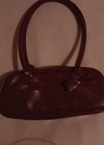 Bordo Parlak  Kadın Çanta - Görsel 5