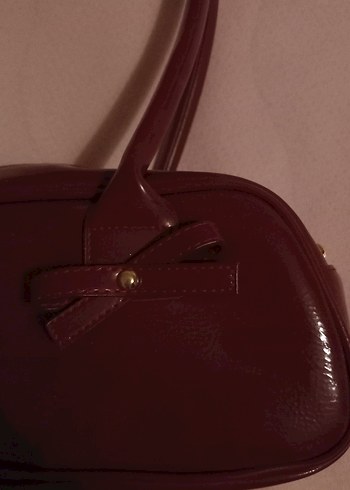 Bordo Parlak  Kadın Çanta - Görsel 6