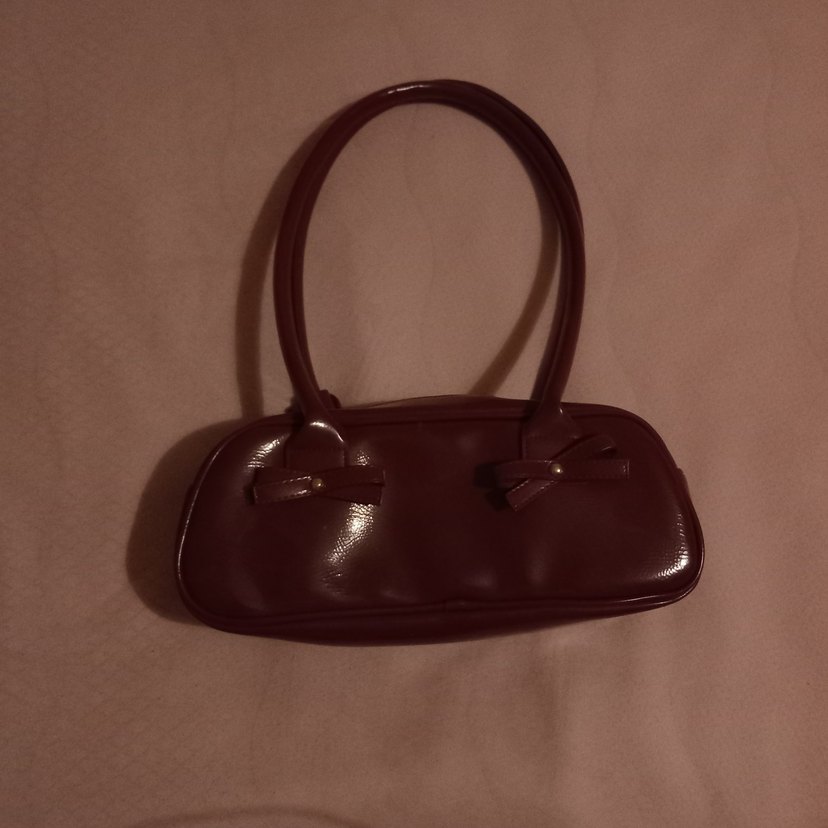 Bordo Parlak  Kadın Çanta - Görsel 4