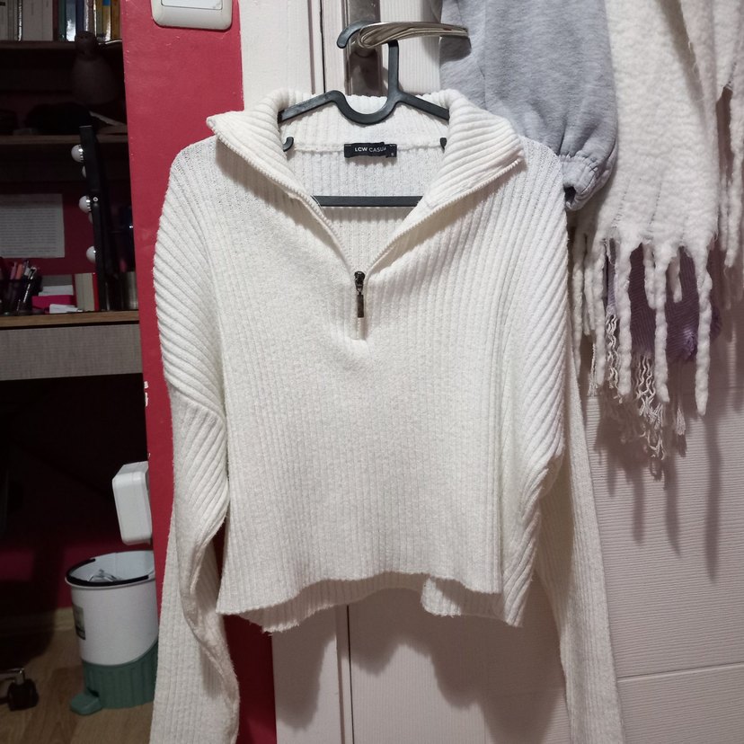 Yarım Fermuarlı Kazak - Görsel 2