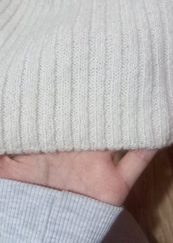 Kadın Boğazlı Triko Kazak - Görsel 7