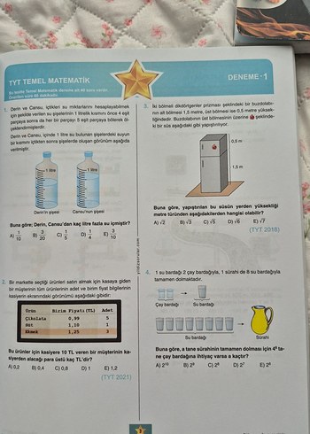 TYT Matematik Yıldız Sorular Denemesi