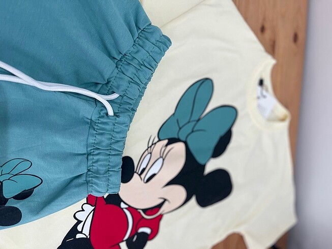 4 Yaş Beden mavi Renk Mickey mouse ikili takım
