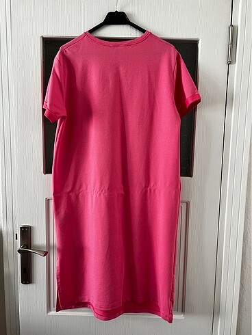 Diğer M/L/xl uyumlu günlük pembe elbise