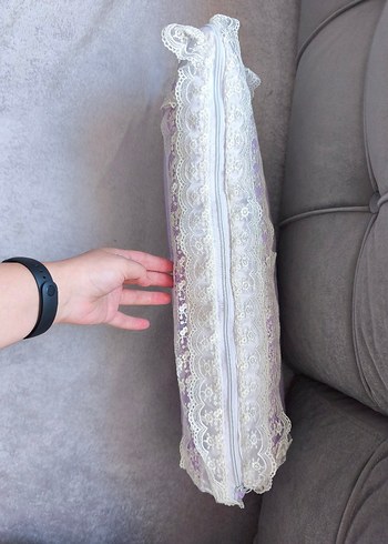 Diğer Pastel Mor yumurtlayan alt açma örtüsü ve yastığı