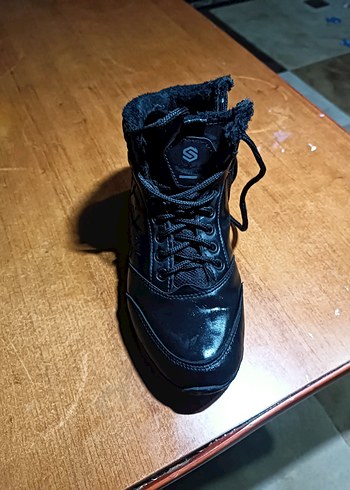 Erkek Siyah Spor Botlar Velcro Kapatmalı - Görsel 4