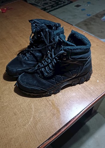 Erkek Siyah Spor Botlar Velcro Kapatmalı - Görsel 2